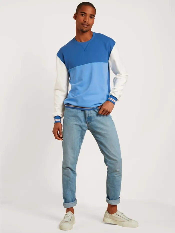 CALIDA Sweatshirts and Jackets Sweater Longsleeve Indian Blue 8211 Men