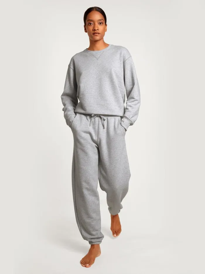 CALIDA Sweatshirts and Jackets Sweatshirt Cradle To Cradle Certified Grey Melange 8211 Women