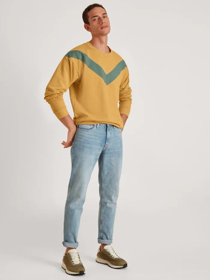 CALIDA Sweatshirts and Jackets Sweatshirt Cradle To Cradle Certified Sautere Yellow 8211 Men