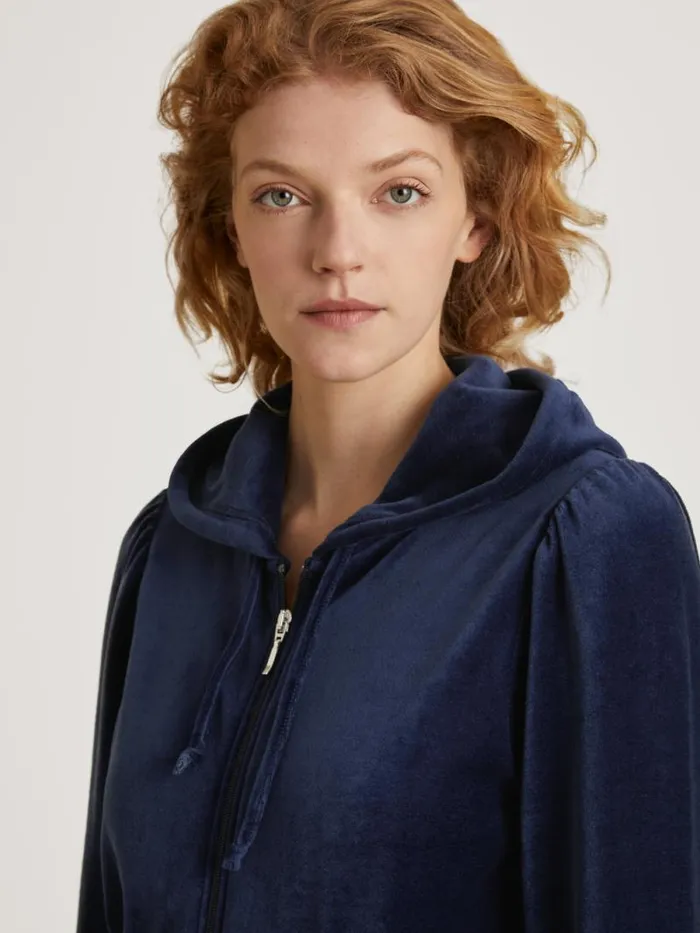 CALIDA Sweatshirts and Jackets Sweatshirt With Hood Dark Blue 8211 Women