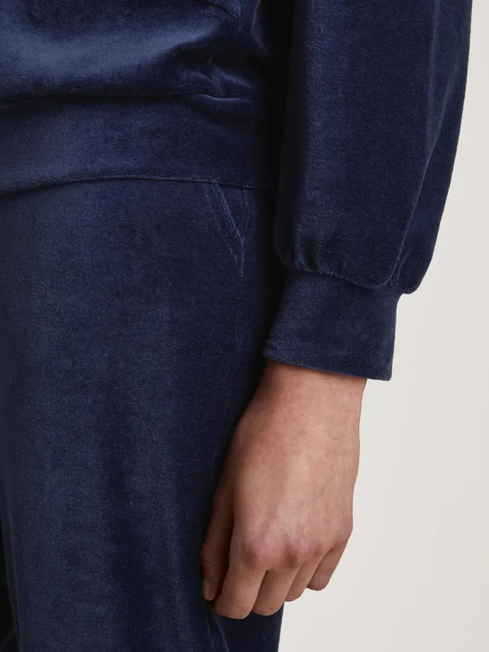 CALIDA Sweatshirts and Jackets Sweatshirt With Hood Dark Blue 8211 Women