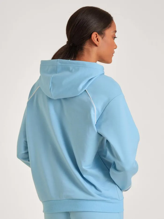 CALIDA Sweatshirts and Jackets Sweatshirt With Hood Placid Blue 8211 Women