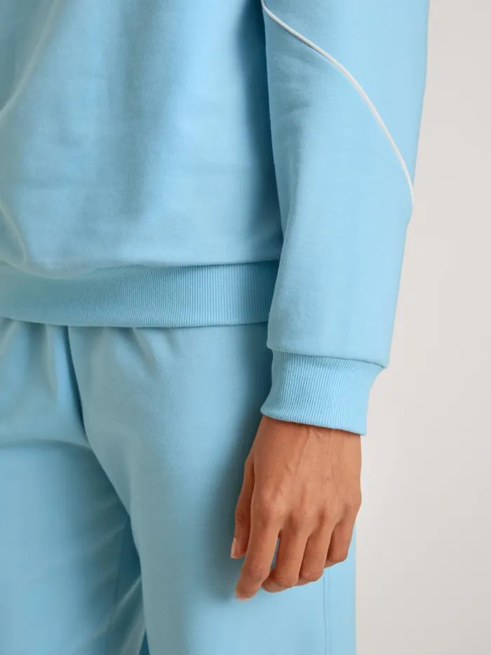 CALIDA Sweatshirts and Jackets Sweatshirt With Hood Placid Blue 8211 Women