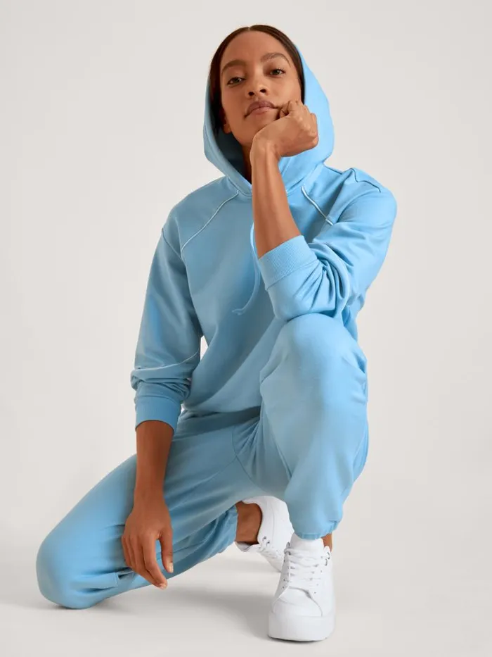 CALIDA Sweatshirts and Jackets Sweatshirt With Hood Placid Blue 8211 Women