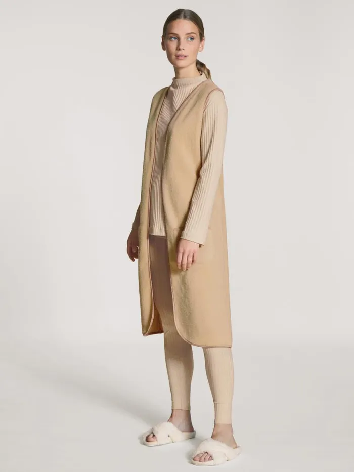 CALIDA Sweatshirts and Jackets Vest Honey Gold 8211 Women