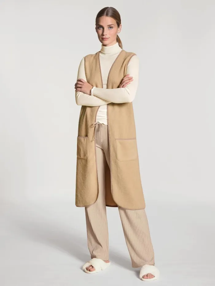 CALIDA Sweatshirts and Jackets Vest Honey Gold 8211 Women