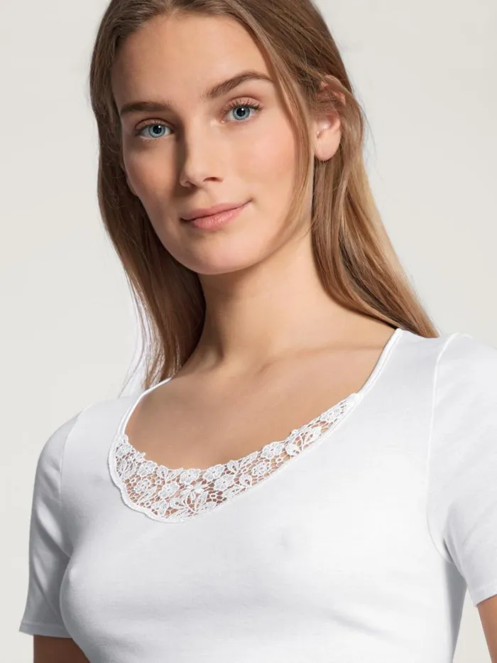 CALIDA Tops Shirt Short Sleeve Weiss 8211 Women
