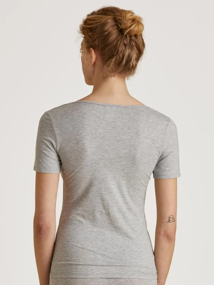 CALIDA Tops Shirt Shortsleeve Grey Melange 8211 Women