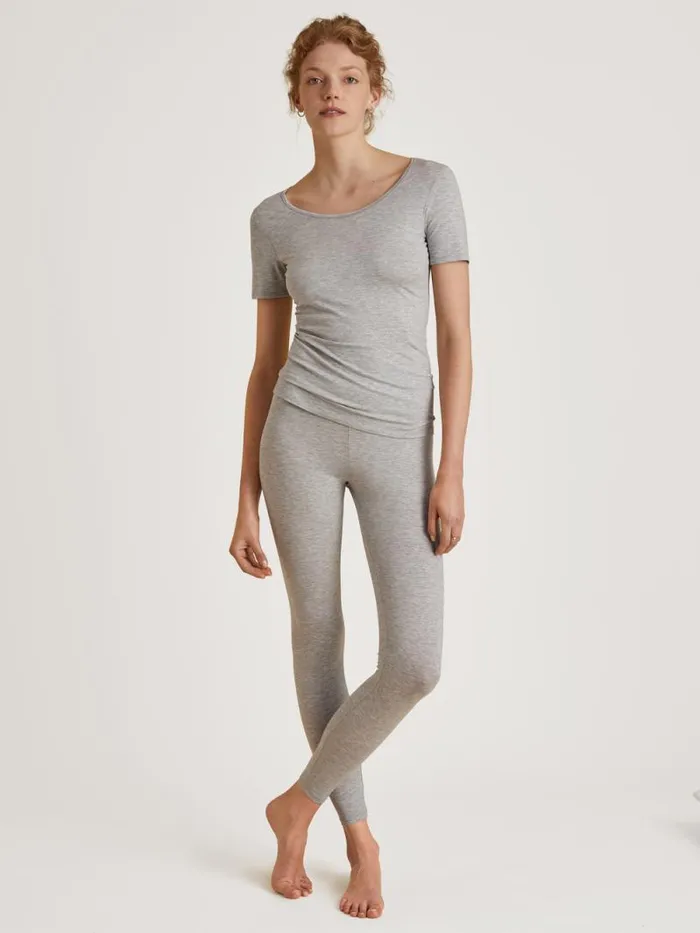 CALIDA Tops Shirt Shortsleeve Grey Melange 8211 Women
