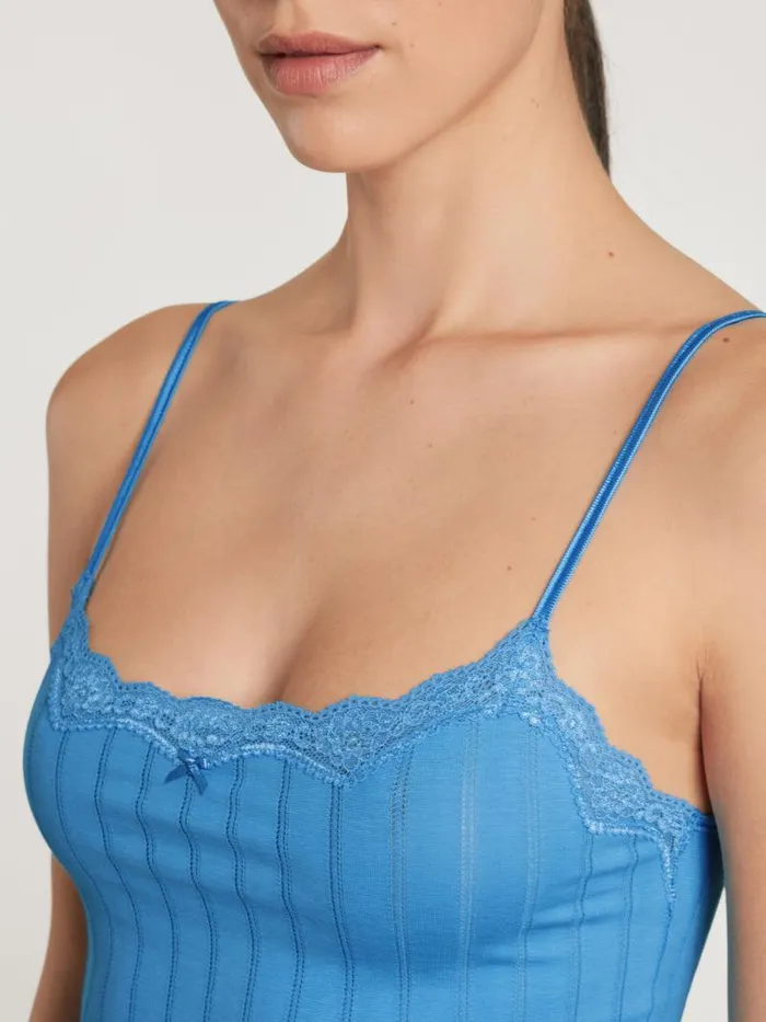 CALIDA Tops Spaghetti Top Azurit Blue 8211 Women