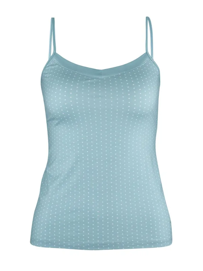 CALIDA Tops Spaghetti Top Blue Satin 8211 Women