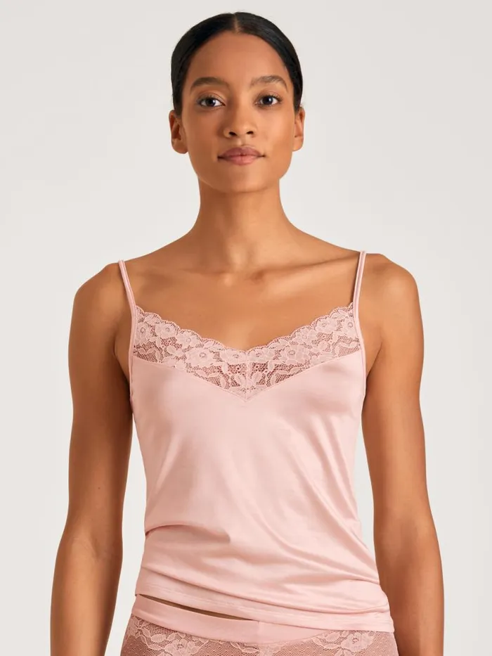 CALIDA Tops Spaghetti Top Cradle To Cradle Certified Peach Rose 8211 Women