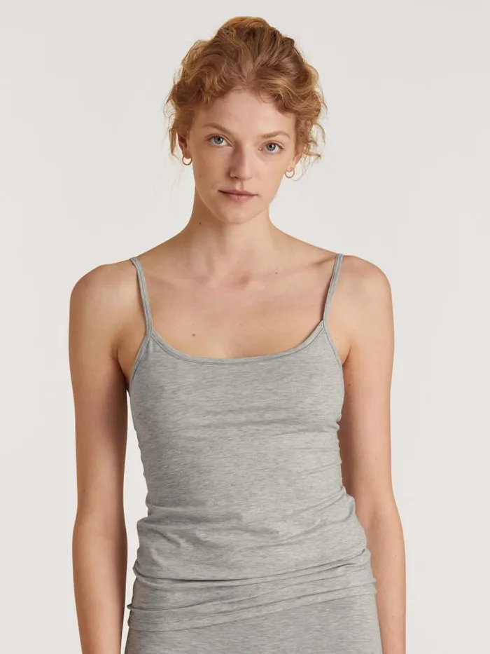 CALIDA Tops Spaghetti Top Grey Melange 8211 Women