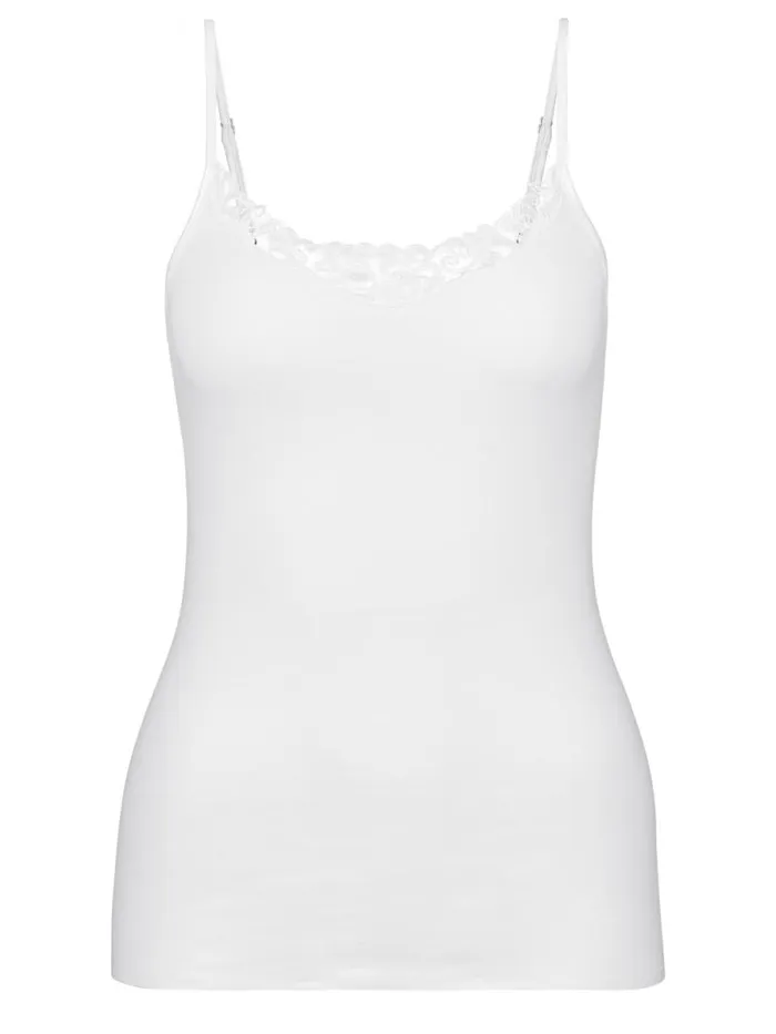 CALIDA Tops Spaghetti Top Weiss 8211 Women