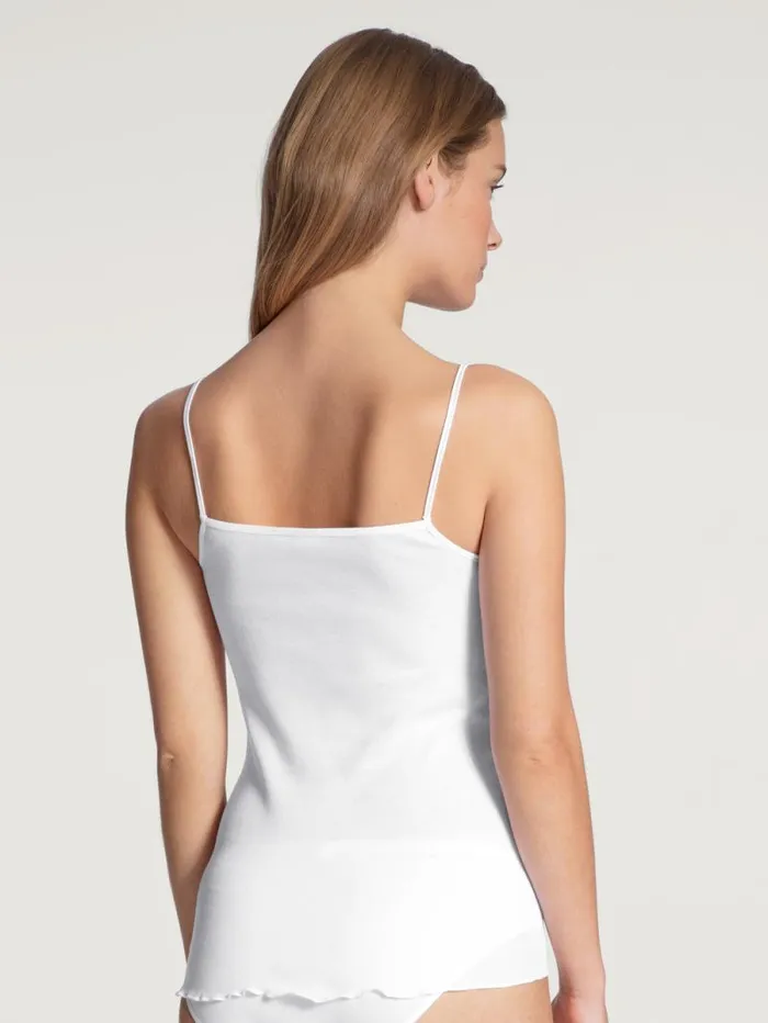 CALIDA Tops Spaghetti Top White 8211 Women CALIDA Tops Spaghetti Top White 8211 Women
