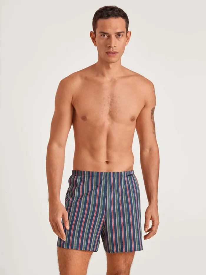 CALIDA Underpants Boxer Shorts Saragossa Blue Print 8211 Men