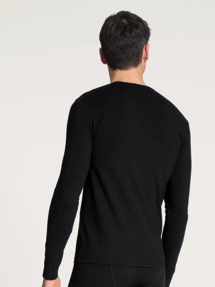 CALIDA Undershirts Shirt Long Sleeve Schwarz 8211 Men