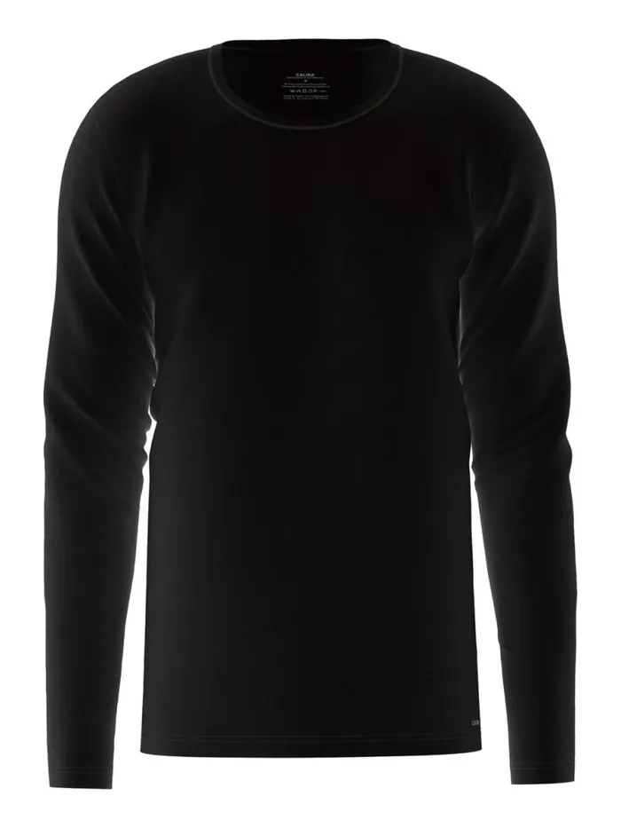 CALIDA Undershirts Shirt Long Sleeve Schwarz 8211 Men