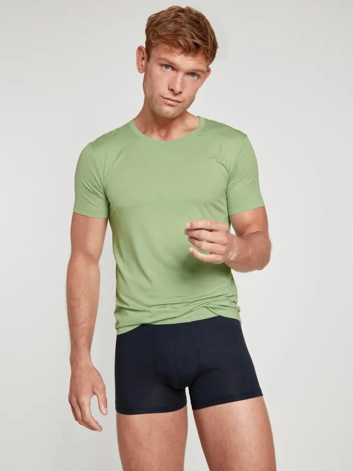 CALIDA Undershirts Shirt Short Sleeve Iris Green 8211 Men