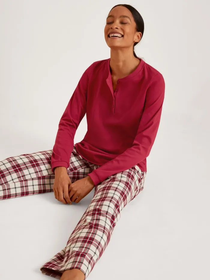 CALIDA Warming Nightwear Flannel Trousers Charm Cream 8211 Women