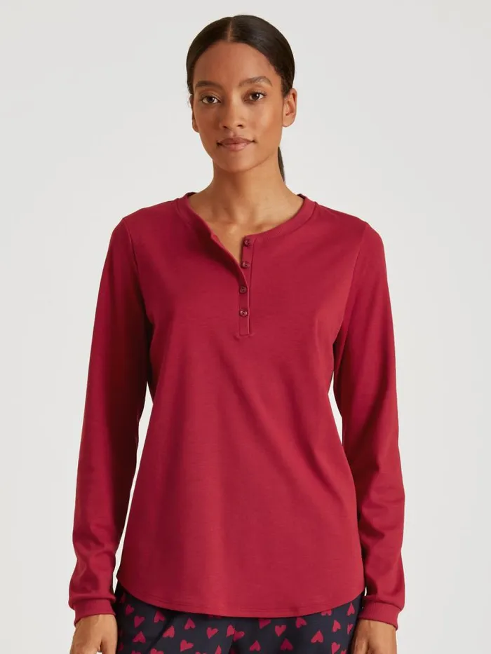CALIDA Warming Nightwear Shirt Longsleeve Rio Red 8211 Women