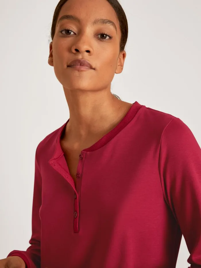 CALIDA Warming Nightwear Shirt Longsleeve Rio Red 8211 Women