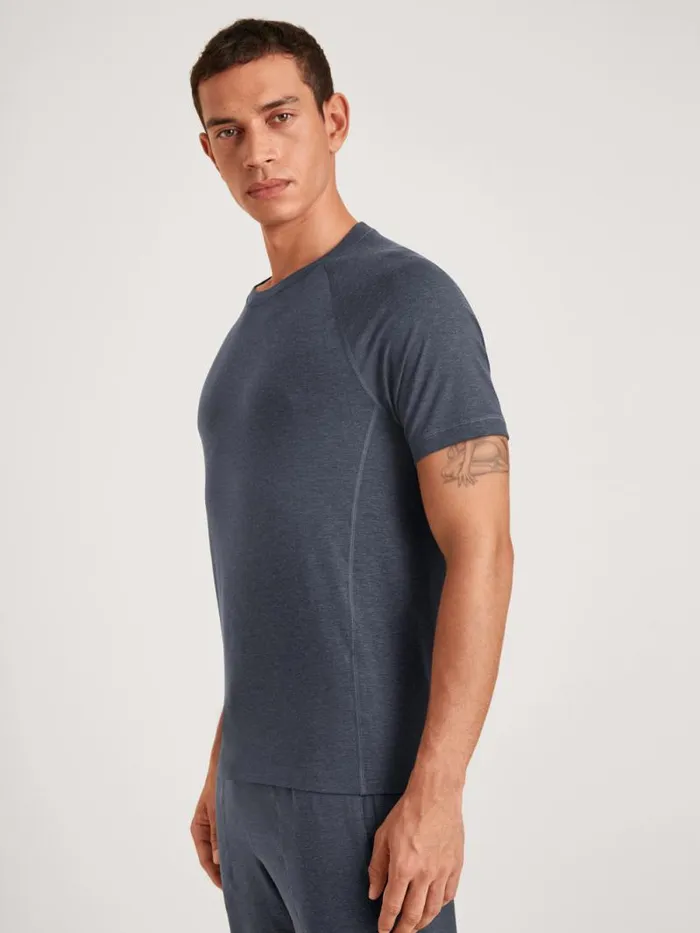 CALIDA Warming Nightwear Shirt Short Sleeve Anthrazit 8211 Men