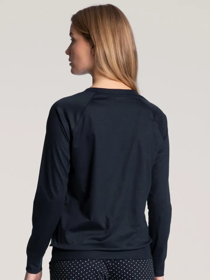 CALIDA Yoga Shirt Long Sleeve Dark Lapis Blue 8211 Women