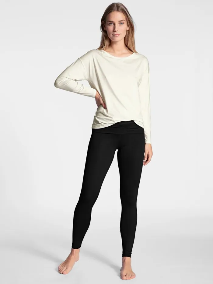 CALIDA Yoga Shirt Long Sleeve Star White 8211 Women
