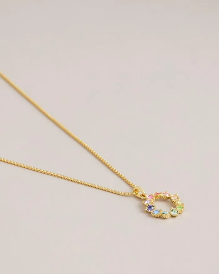 Calypso Crystal Hoop Pendant Necklace Multicolor Women Ted Baker Jewelry Calypso Crystal Hoop Pendant Necklace Multicolor Women Ted Baker Jewelry