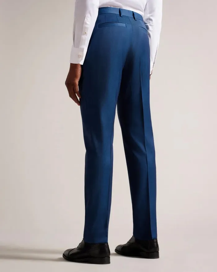 Camburn Fit Trousers Bright Blue Men Ted Baker Suits Camburn Fit Trousers Bright Blue Men Ted Baker Suits