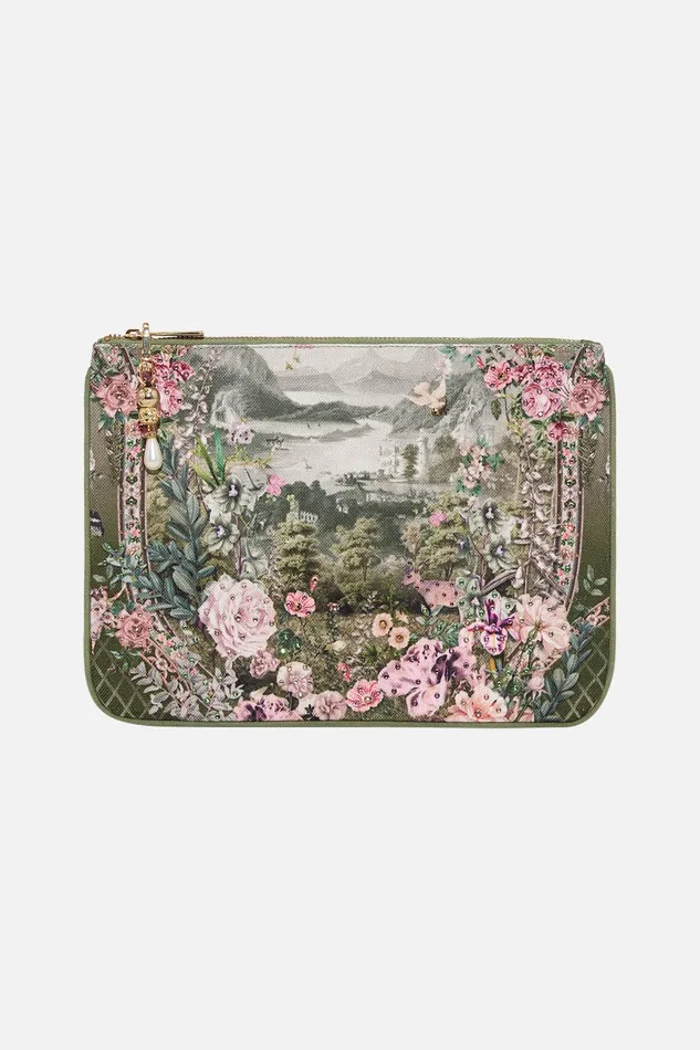 Camilla Bags Small Canvas Clutch Garden Of Good Fortune 8211 Accessories