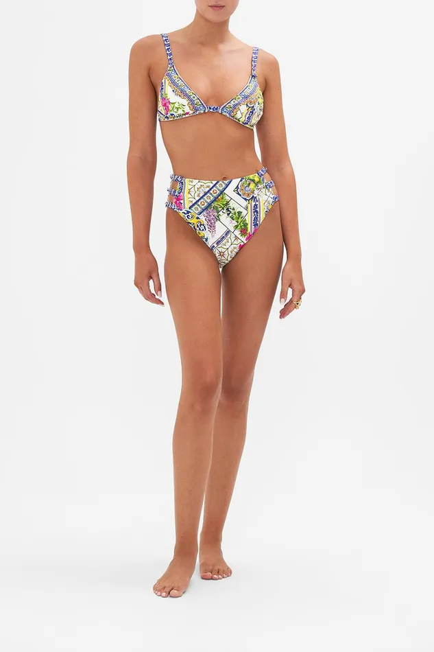 Camilla Bikinis High Waist Pant With Button Detail Amalfi Amore 8211 Womens
