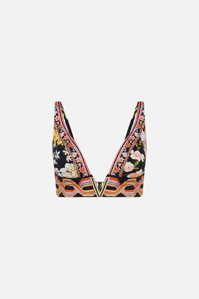 Camilla Bikinis V Neck Hardware Bra Secret History 8211 WomensAccessories Camilla Bikinis V Neck Hardware Bra Secret History 8211 WomensAccessories