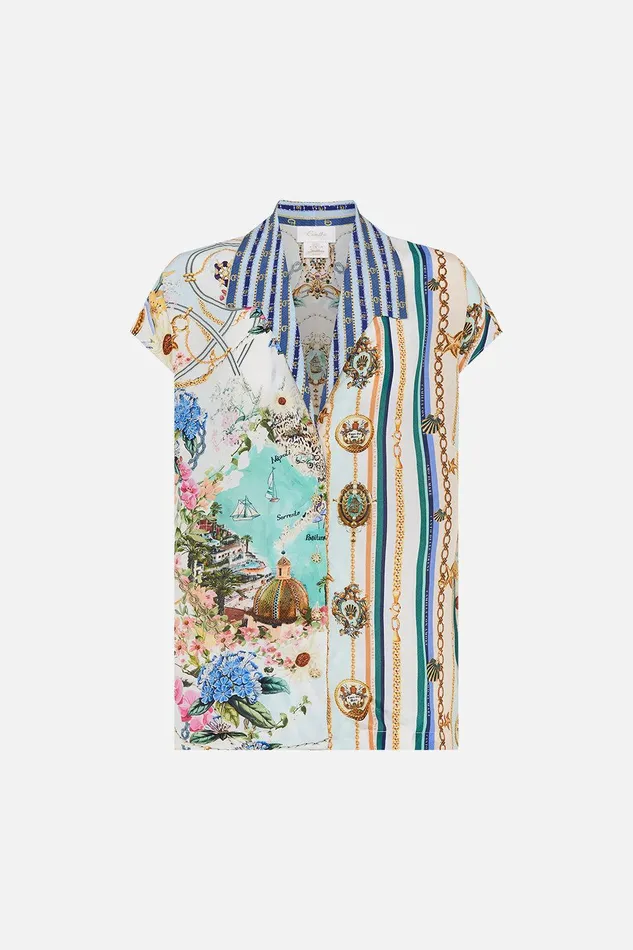 Camilla Blouses and Shirts Button Through Collared Top Amalfi Lullaby 8211 Womens Camilla Blouses and Shirts Button Through Collared Top Amalfi Lullaby 8211 Womens