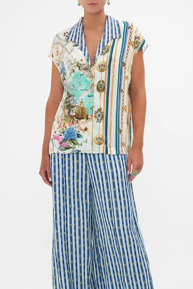 Camilla Blouses and Shirts Button Through Collared Top Amalfi Lullaby 8211 Womens Camilla Blouses and Shirts Button Through Collared Top Amalfi Lullaby 8211 Womens