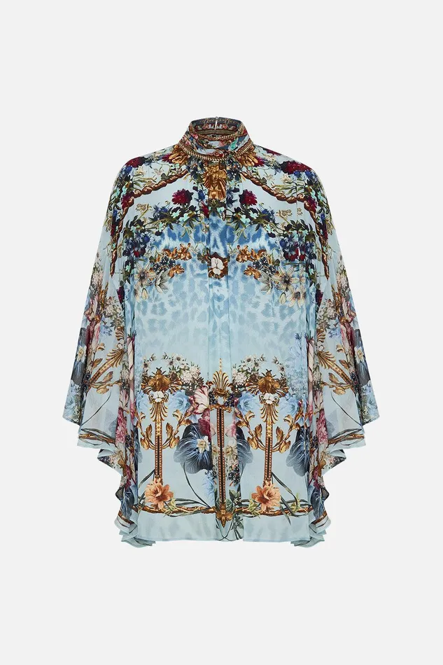 Camilla Blouses and Shirts High Neck Ruffle Sleeve Blouse Letters To Leo 8211 Womens Camilla Blouses and Shirts High Neck Ruffle Sleeve Blouse Letters To Leo 8211 Womens