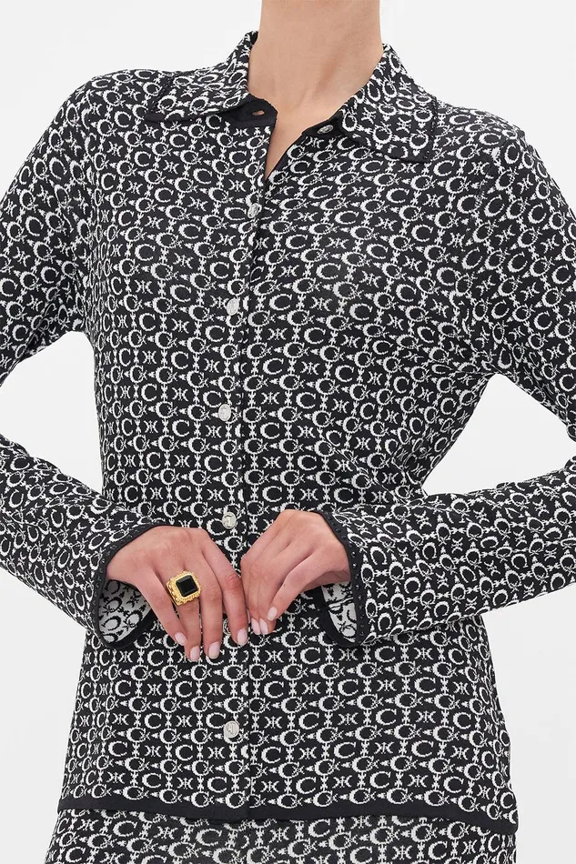 Camilla Blouses and Shirts Knit Shirt Feline Fantasy 8211 Womens Camilla Blouses and Shirts Knit Shirt Feline Fantasy 8211 Womens
