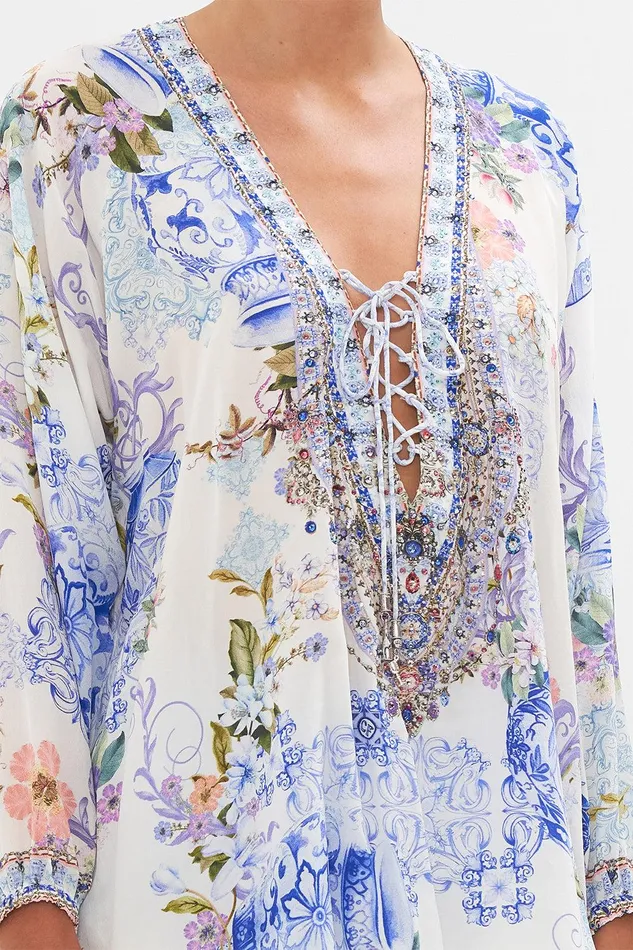 Camilla Blouses and Shirts Lace Up Blouse Paint Me Positano 8211 Womens Camilla Blouses and Shirts Lace Up Blouse Paint Me Positano 8211 Womens