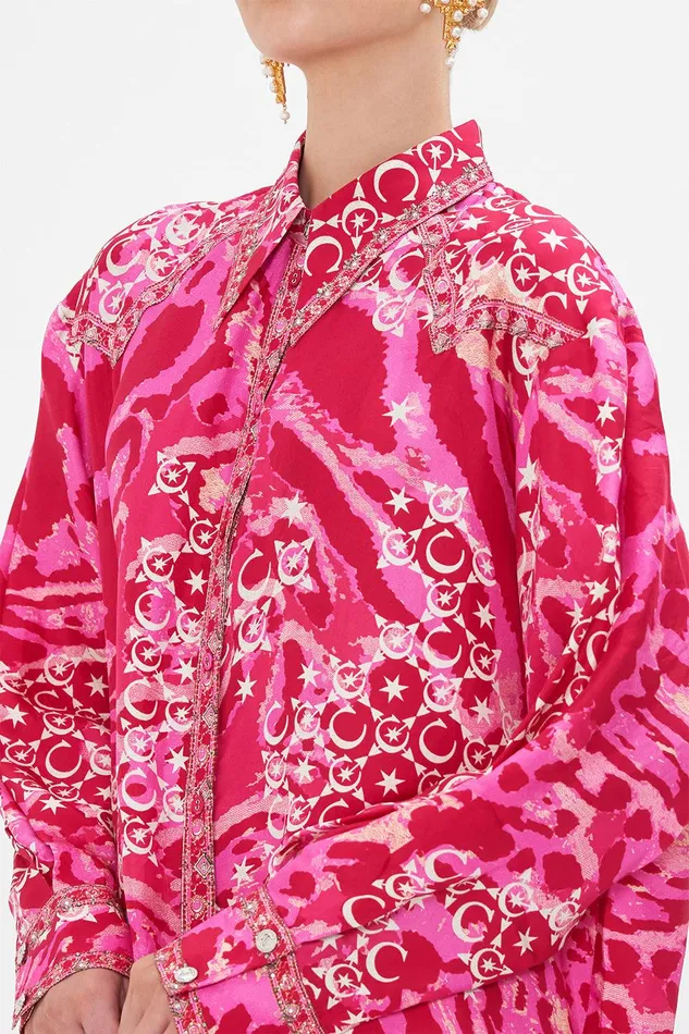 Camilla Blouses and Shirts Long Line Shirt With Yoke And Button Detail Song Of Sacrifice 8211 Womens Camilla Blouses and Shirts Long Line Shirt With Yoke And Button Detail Song Of Sacrifice 8211 Womens
