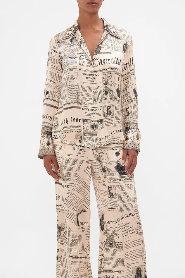 Camilla Blouses and Shirts Pyjama Shirt Fame Fever 8211 Womens Camilla Blouses and Shirts Pyjama Shirt Fame Fever 8211 Womens