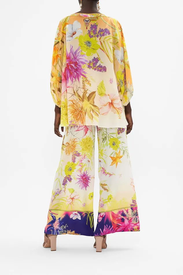 Camilla Blouses and Shirts Raglan Sleeve Blouse With Cuff How Does Your Garden Grow 8211 Womens