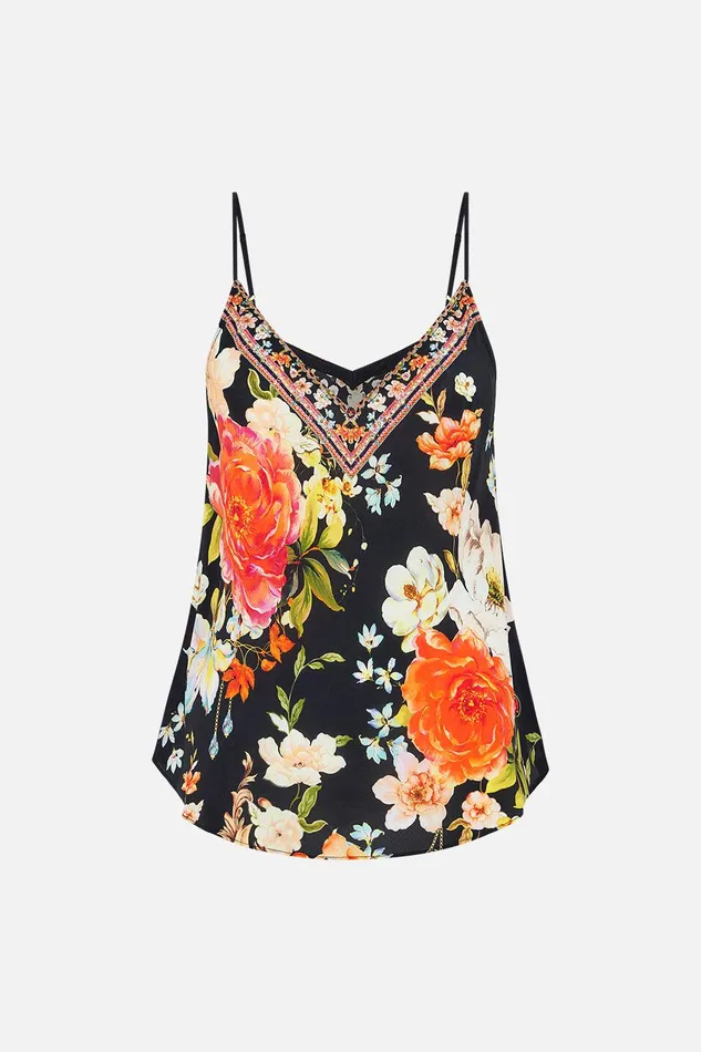 Camilla Cami Tops Vneck Bias Cami Secret History 8211 Womens Camilla Cami Tops Vneck Bias Cami Secret History 8211 Womens