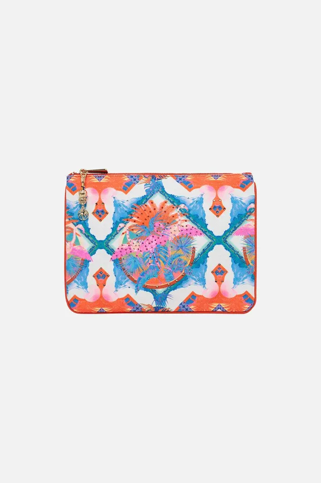Camilla Clutches Small Canvas Clutch Flamenco Flamingo 8211 Accessories