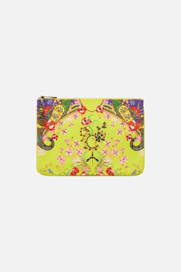 Camilla Clutches Small Canvas Clutch Peacock Proud 8211 Accessories