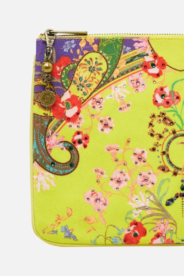 Camilla Clutches Small Canvas Clutch Peacock Proud 8211 Accessories Camilla Clutches Small Canvas Clutch Peacock Proud 8211 Accessories