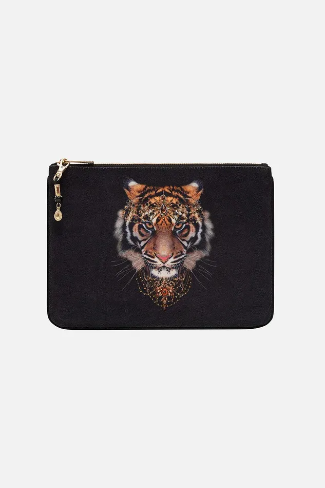 Camilla Clutches Small Canvas Clutch Solid Black 8211 Accessories
