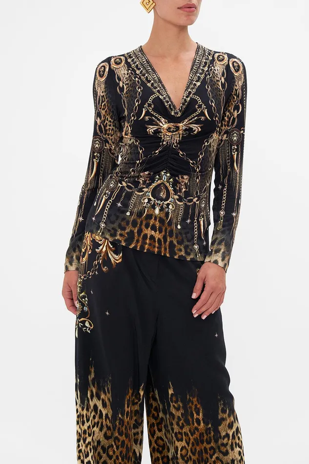 Camilla Gift Ideas Ruched Long Sleeve Jersey Top Jungle Dreaming 8211 Accessories Camilla Gift Ideas Ruched Long Sleeve Jersey Top Jungle Dreaming 8211 Accessories