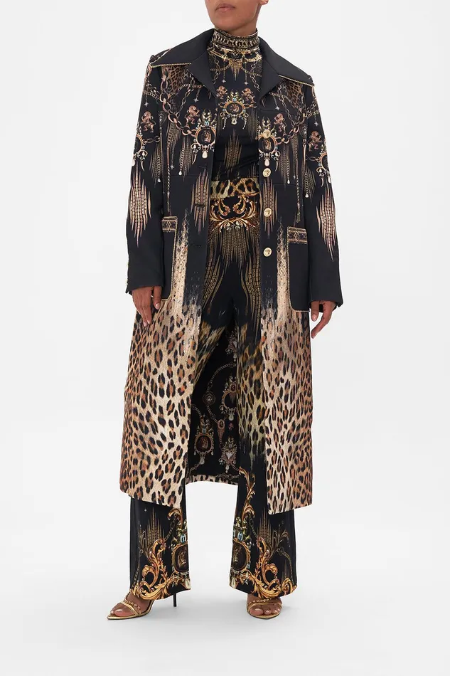 Camilla Jackets Long Button Front Coat Jungle Dreaming 8211 Womens