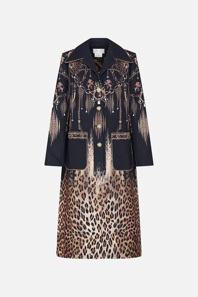Camilla Jackets Long Button Front Coat Jungle Dreaming 8211 Womens Camilla Jackets Long Button Front Coat Jungle Dreaming 8211 Womens